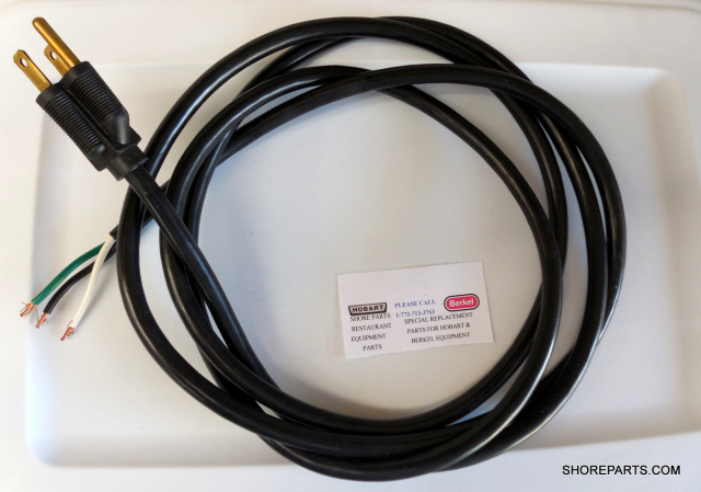 3 Prong Power Cord For Hobart Slicers